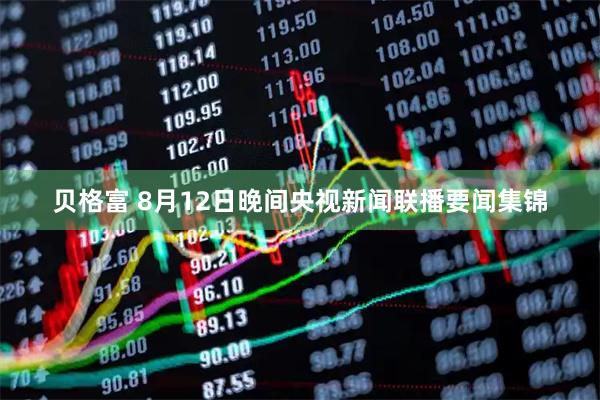 贝格富 8月12日晚间央视新闻联播要闻集锦
